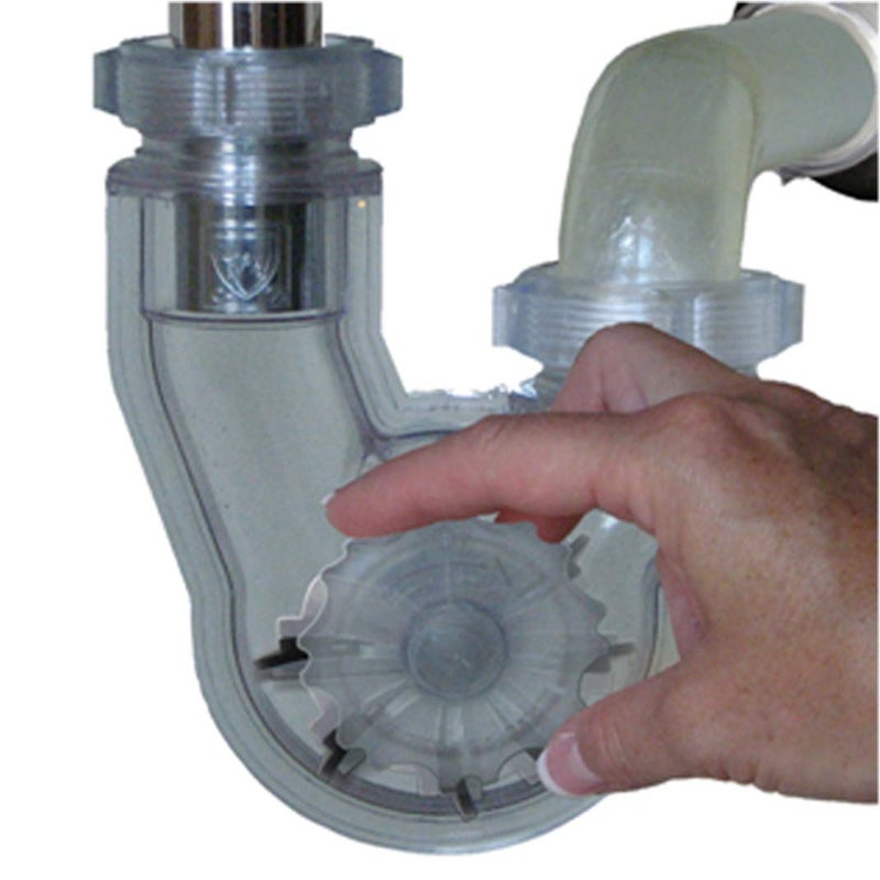 Permaflow Never Clog Transparent Abs 1-1/2" P-Trap (Includes 1-1/2" To 1-1/4" Reducing Gaskets) - For Kitchen & Bath/Lavatory - Image 5